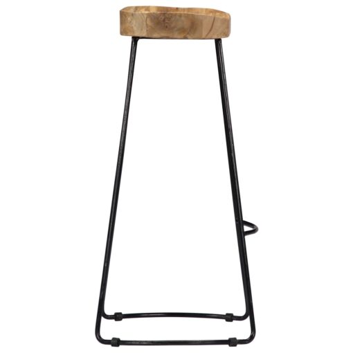vidaXL Gavin Bar Stools 2 pcs Solid Mango Wood - Image 4