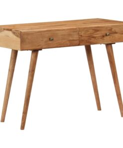 vidaXL Desk 100x51x76 cm Solid Acacia Wood