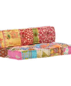 vidaXL Pouffe Patchwork Fabric