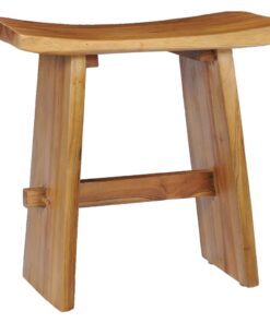 vidaXL Stool Solid Teak Wood