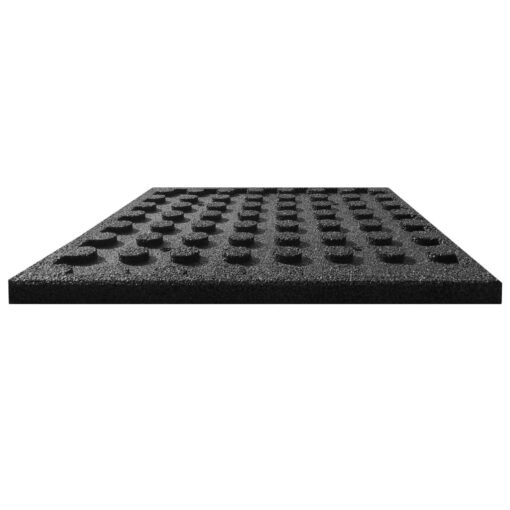 Fall Protection Tiles 12 pcs Rubber 50x50x3 cm Black - Image 2