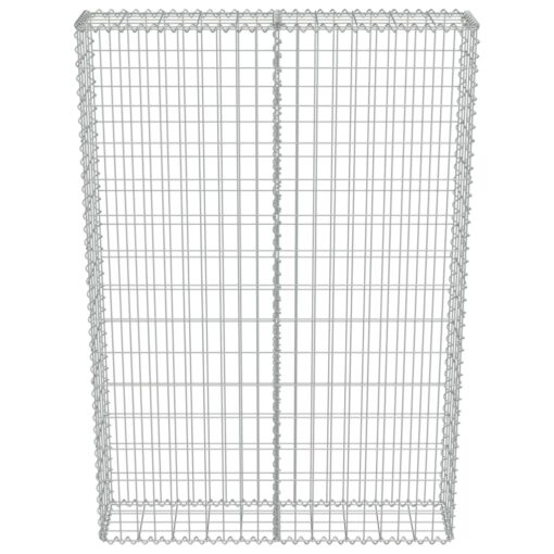 Gabion Wall with Covers Galvanised Steel 100x20x150 cm - Image 2
