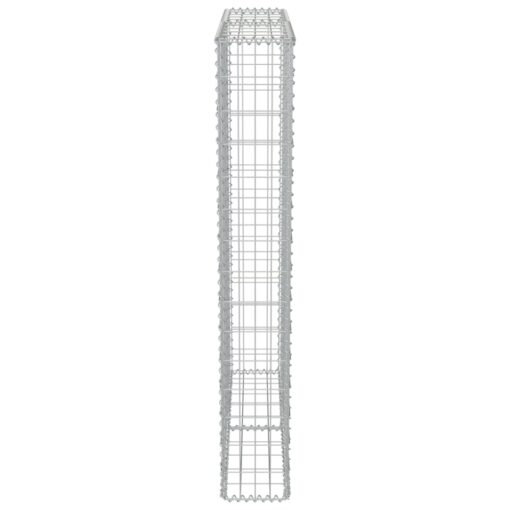 Gabion Wall with Covers Galvanised Steel 100x20x150 cm - Image 3