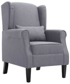 vidaXL Armchair Dark Grey Fabric