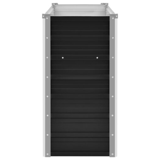 vidaXL Garden Raised Bed Anthracite 100x40x77 cm Galvanised Steel - Image 2