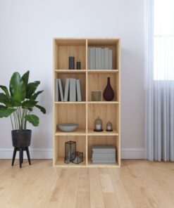 vidaXL Book Cabinet/Sideboard Sonoma Oak 66x30x130 cm Engineered Wood