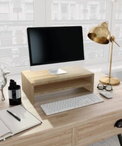 vidaXL Monitor Stand Sonoma Oak 42x24x13 cm Engineered Wood