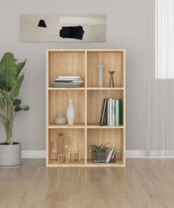 vidaXL Book Cabinet/Sideboard Sonoma Oak 66x30x98 cm Engineered Wood