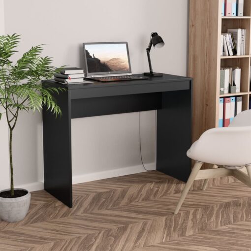 vidaXL Desk Black 90x40x72 cm Engineered Wood