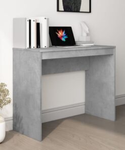 vidaXL Desk Concrete Grey 90x40x72 cm Engineered Wood