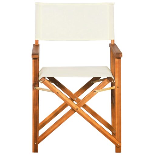 vidaXL Director's Chairs 2 pcs Solid Acacia Wood - Image 2