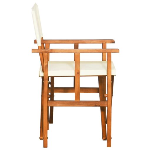 vidaXL Director's Chairs 2 pcs Solid Acacia Wood - Image 3