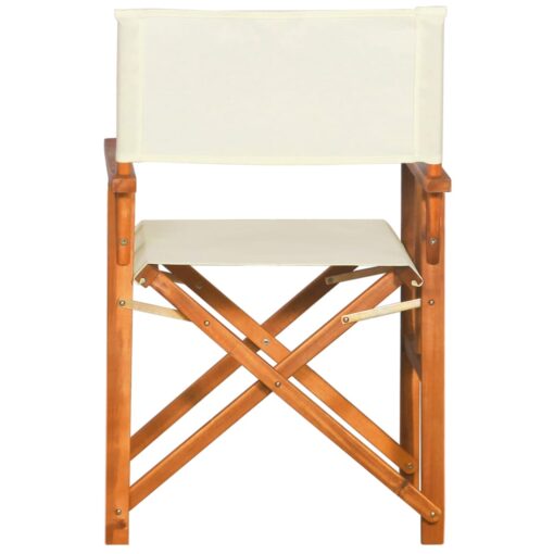 vidaXL Director's Chairs 2 pcs Solid Acacia Wood - Image 4