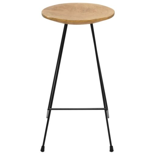 Bar Stools 2 pcs Solid Teak Wood - Image 2