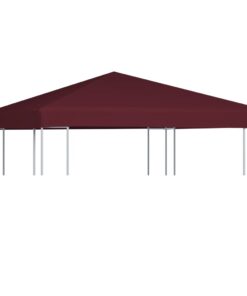 vidaXL Gazebo Top Cover 310 g/m² 3x3 m Bordeaux