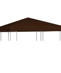 vidaXL Gazebo Top Cover 310 g/m² 3x3 m Brown