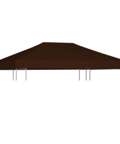 vidaXL Gazebo Top Cover 310 g/m² 3x4 m Brown