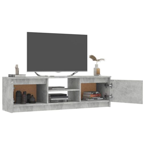 vidaXL TV Cabinet Concrete Grey 120x30x35.5 cm Engineered Wood - Image 2