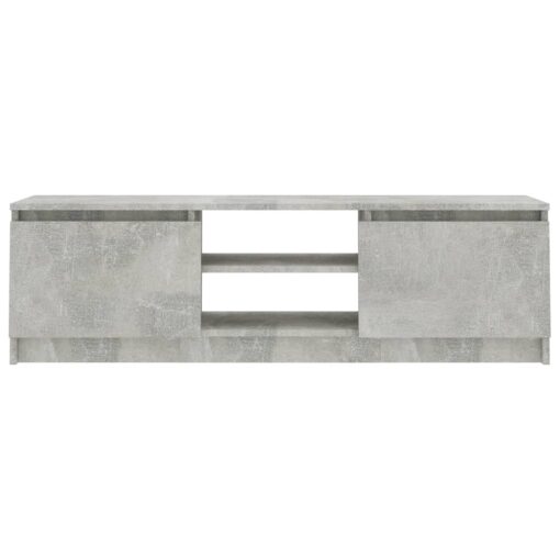 vidaXL TV Cabinet Concrete Grey 120x30x35.5 cm Engineered Wood - Image 4