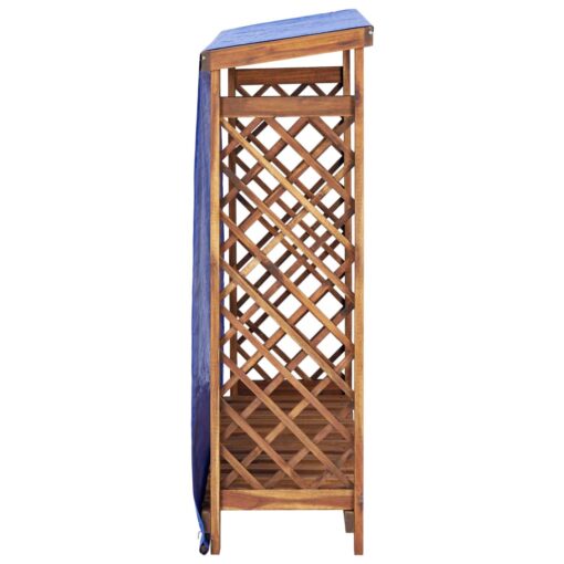 Firewood Storage Shed 105x38x115 cm Solid Acacia Wood - Image 3