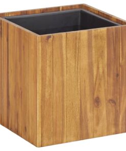 vidaXL Garden Raised Bed Pot 33.5x33.5x33.5 cm Solid Acacia Wood