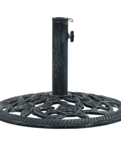 vidaXL Umbrella Base Green 9 kg 40 cm Cast Iron