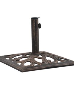 vidaXL Umbrella Base Bronze 12 kg 49 cm Cast Iron