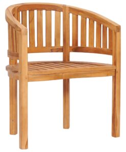 vidaXL Banana Chair Solid Teak Wood