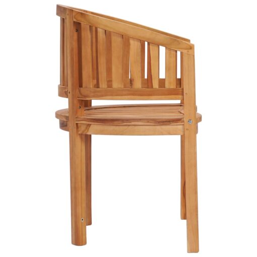 vidaXL Banana Chair Solid Teak Wood - Image 2