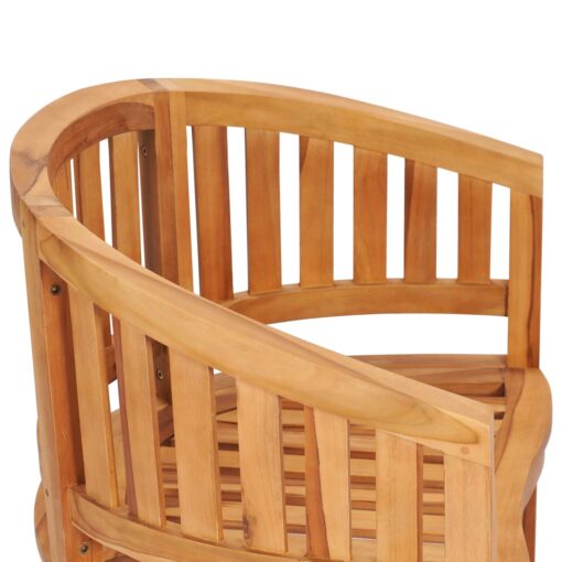 vidaXL Banana Chair Solid Teak Wood - Image 4