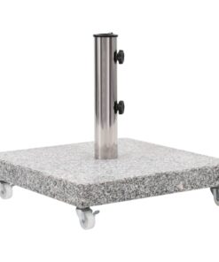 vidaXL Parasol Base Granite 30 kg Square Grey