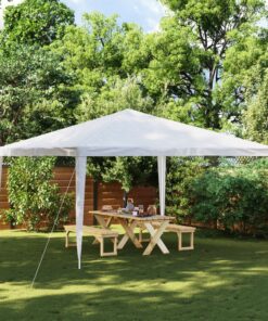 vidaXL Party Tent 4x4 m White