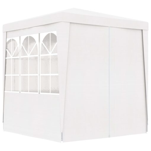 Professional Party Tent with Side Walls 2x2 m White 90 g/m² - Image 3