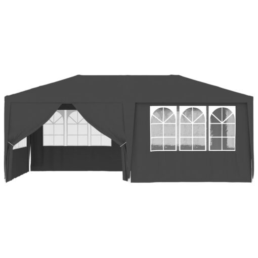 Professional Party Tent with Side Walls 4x6 m Anthracite 90 g/m? - Image 2