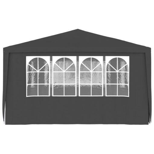 Professional Party Tent with Side Walls 4x6 m Anthracite 90 g/m? - Image 3