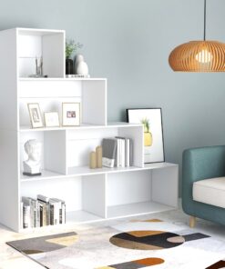 vidaXL Book Cabinet/Room Divider White 155x24x160 cm Engineered Wood