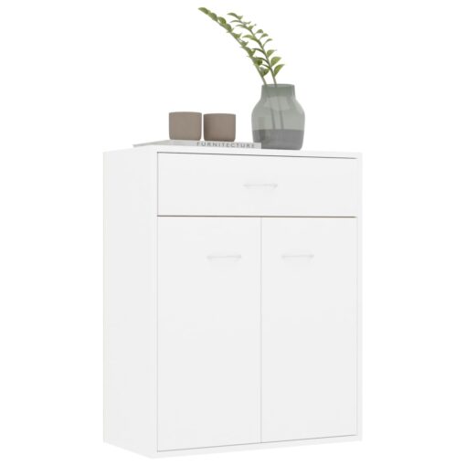 vidaXL Sideboard White 60x30x75 cm Engineered Wood - Image 2