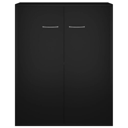 vidaXL Sideboard Black 60x30x75 cm Engineered Wood - Image 3
