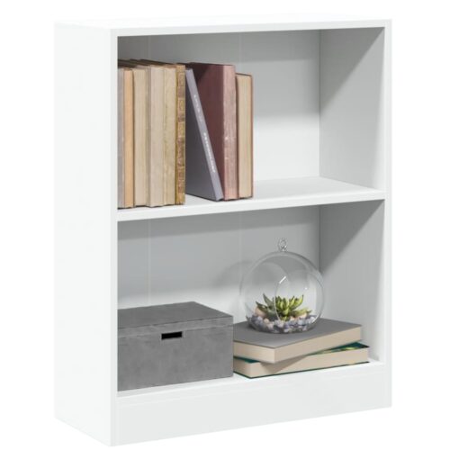 Bookshelf White 60x24x76 cm Engineered Wood - Image 2