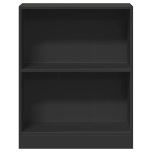 vidaXL Bookshelf Black 60x24x76 cm Engineered Wood - Image 3