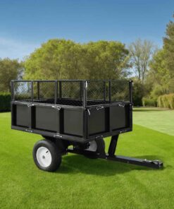 vidaXL Tipping Trailer for Lawn Mower 300 kg Load