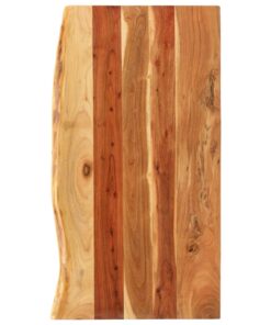 vidaXL Bathroom Vanity Top Solid Acacia Wood 100x52x2.5 cm