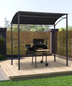 vidaXL BBQ Gazebo 215x150x220 cm Anthracite Steel