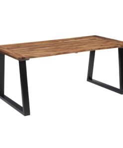 vidaXL Dining Table Solid Acacia Wood 180x90 cm