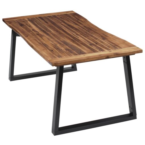 vidaXL Dining Table Solid Acacia Wood 180x90 cm - Image 2