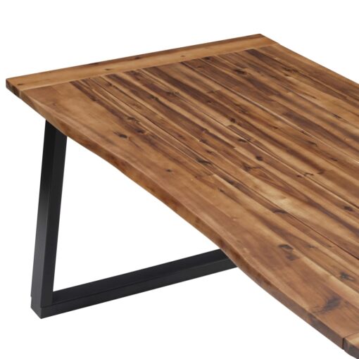 vidaXL Dining Table Solid Acacia Wood 180x90 cm - Image 3