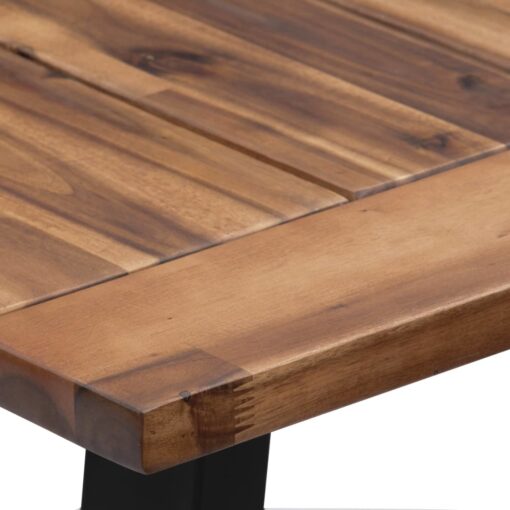 vidaXL Dining Table Solid Acacia Wood 180x90 cm - Image 4
