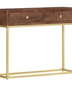 vidaXL Console Table 90x30x75 cm Solid Mango Wood