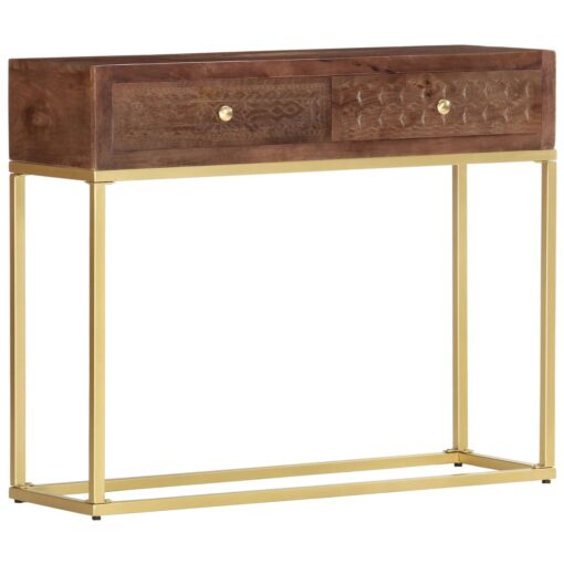 vidaXL Console Table 90x30x75 cm Solid Mango Wood