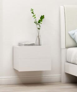 vidaXL Bedside Cabinet White 40x30x30 cm Engineered Wood